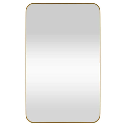 Väggspegel guld 50x80 cm rektangulär