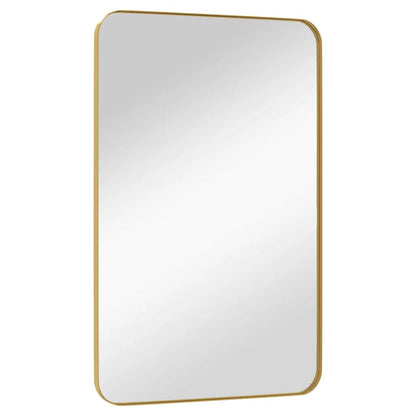Väggspegel guld 50x80 cm rektangulär