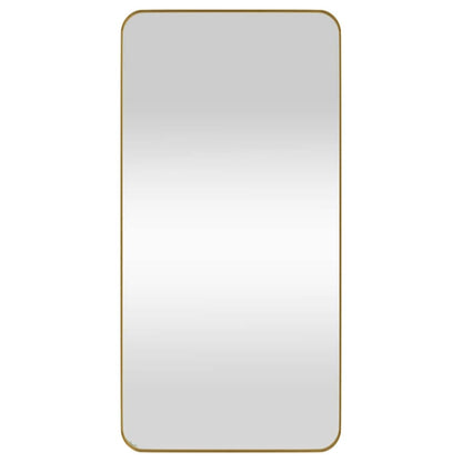 Väggspegel guld 50x100 cm rektangulär