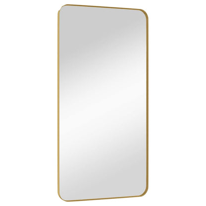 Väggspegel guld 50x100 cm rektangulär