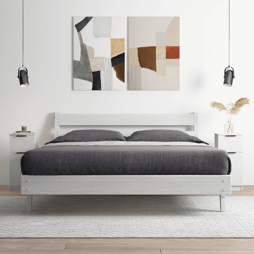 Skåp Vit 2 st 30x30x70 cm
