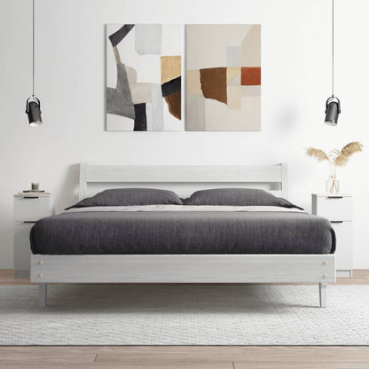 Skåp Vit 2 st 30x30x70 cm