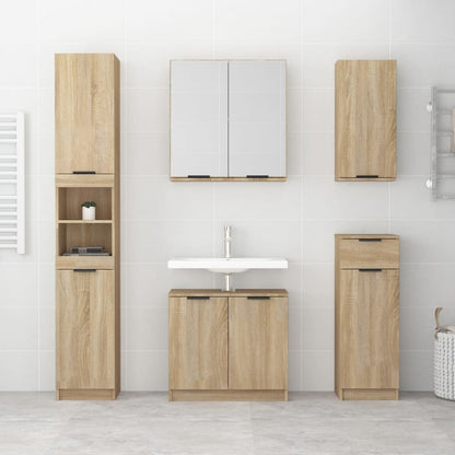 Badrumsspegel Spegelskåp Sonoma Ek 64x20x67 cm