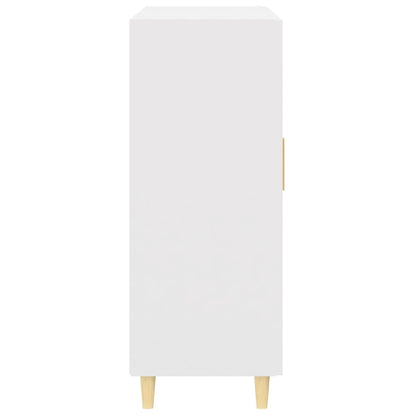 Skåp vit 69,5x34x90 cm konstruerat trä