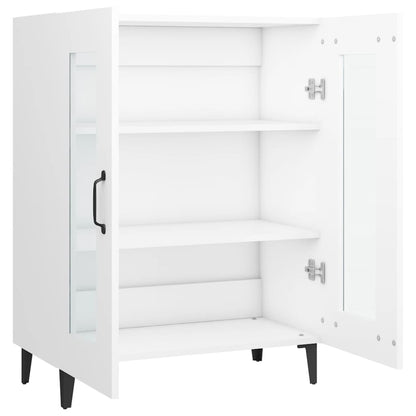 Skåp vit 69,5x34x90 cm konstruerat trä