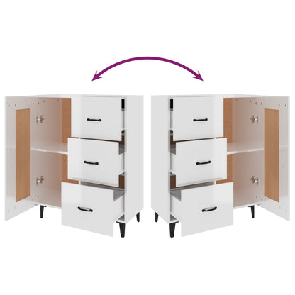 Skänk Högglans Vit 69,5x34x90 cm