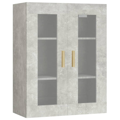 Väggskåp Betonggrå 69,5x34x90 cm