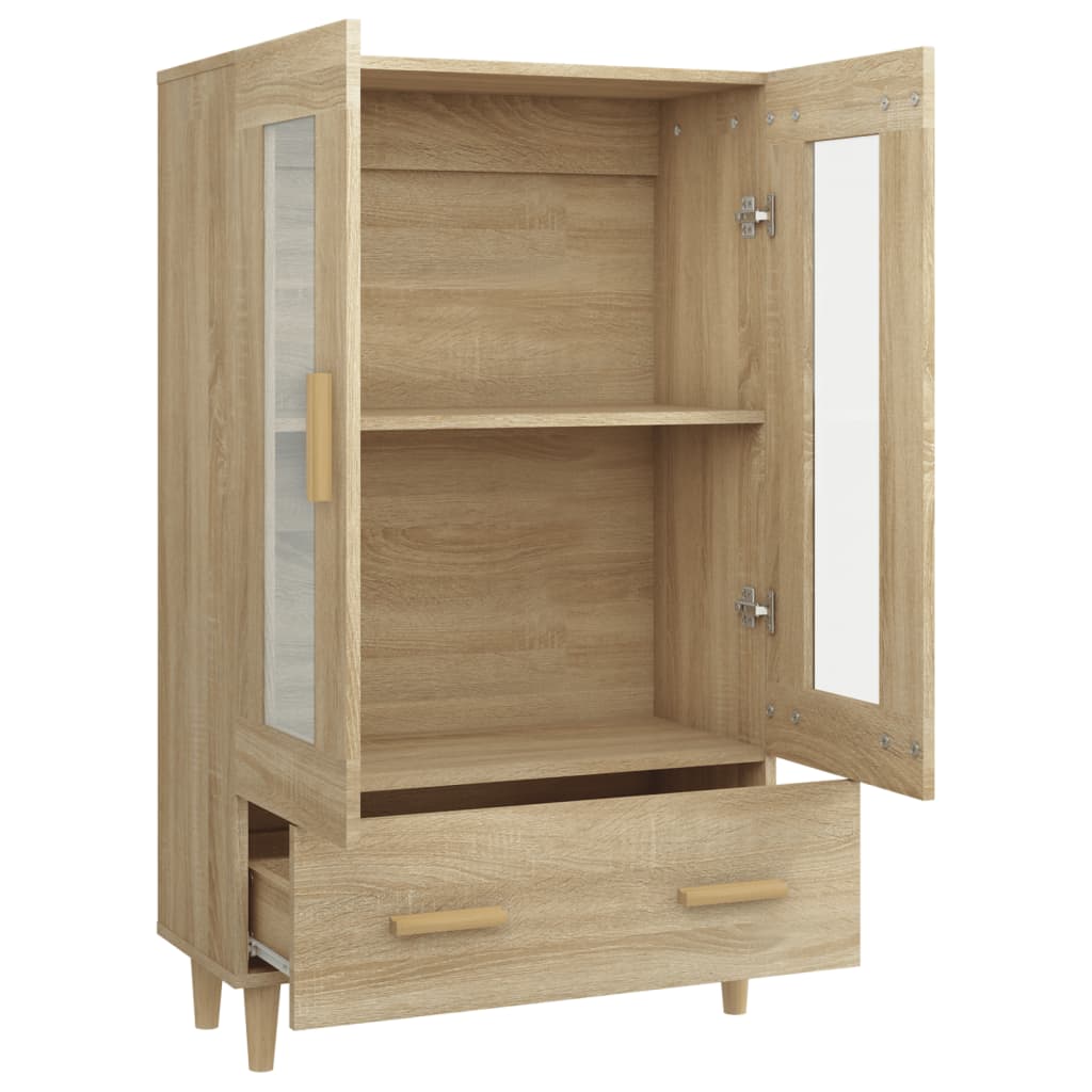 Skåp Sonoma-ek 70x31x115 cm konstruerat trä