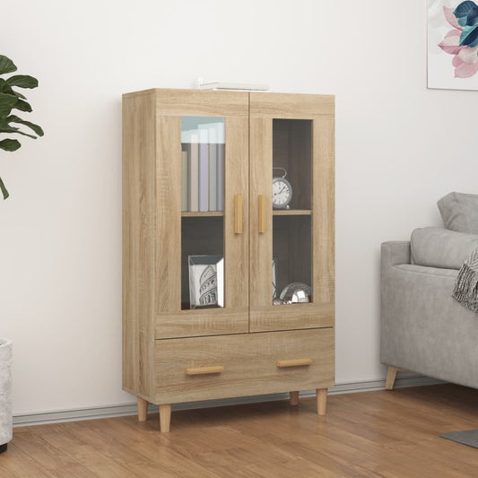 Skåp Sonoma-ek 70x31x115 cm konstruerat trä