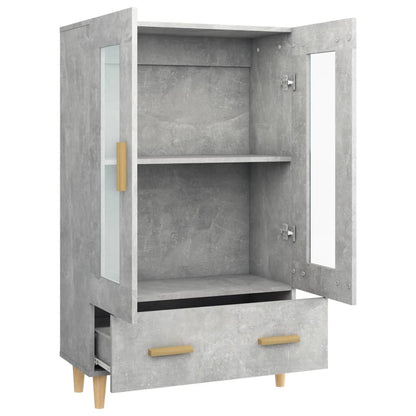 Skåp Betonggrå 70x31x115 cm