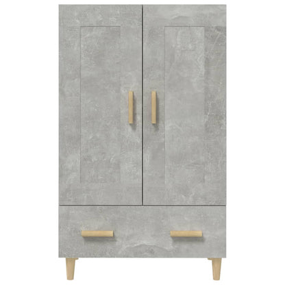 Skåp betonggrå 70x31x115 cm konstruerat trä