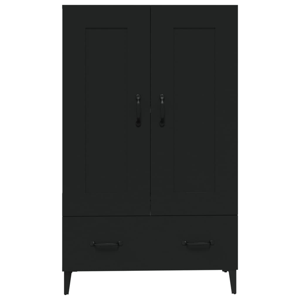 Skåp Svart 70x31x115 cm
