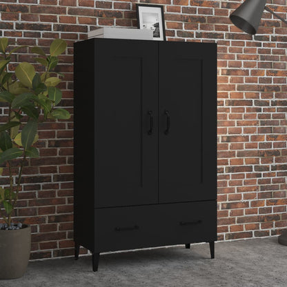 Skåp Svart 70x31x115 cm