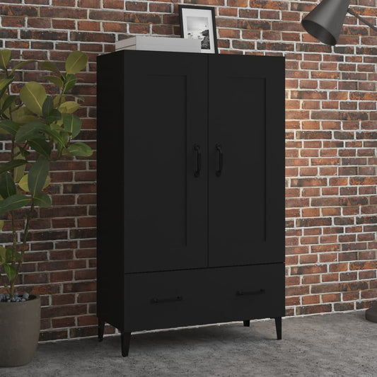 Skåp Svart 70x31x115 cm