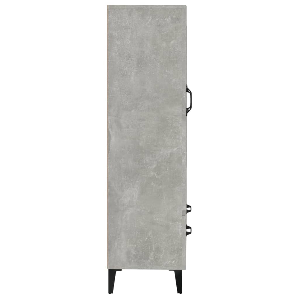 Skåp Betonggrå 70x31x115 cm