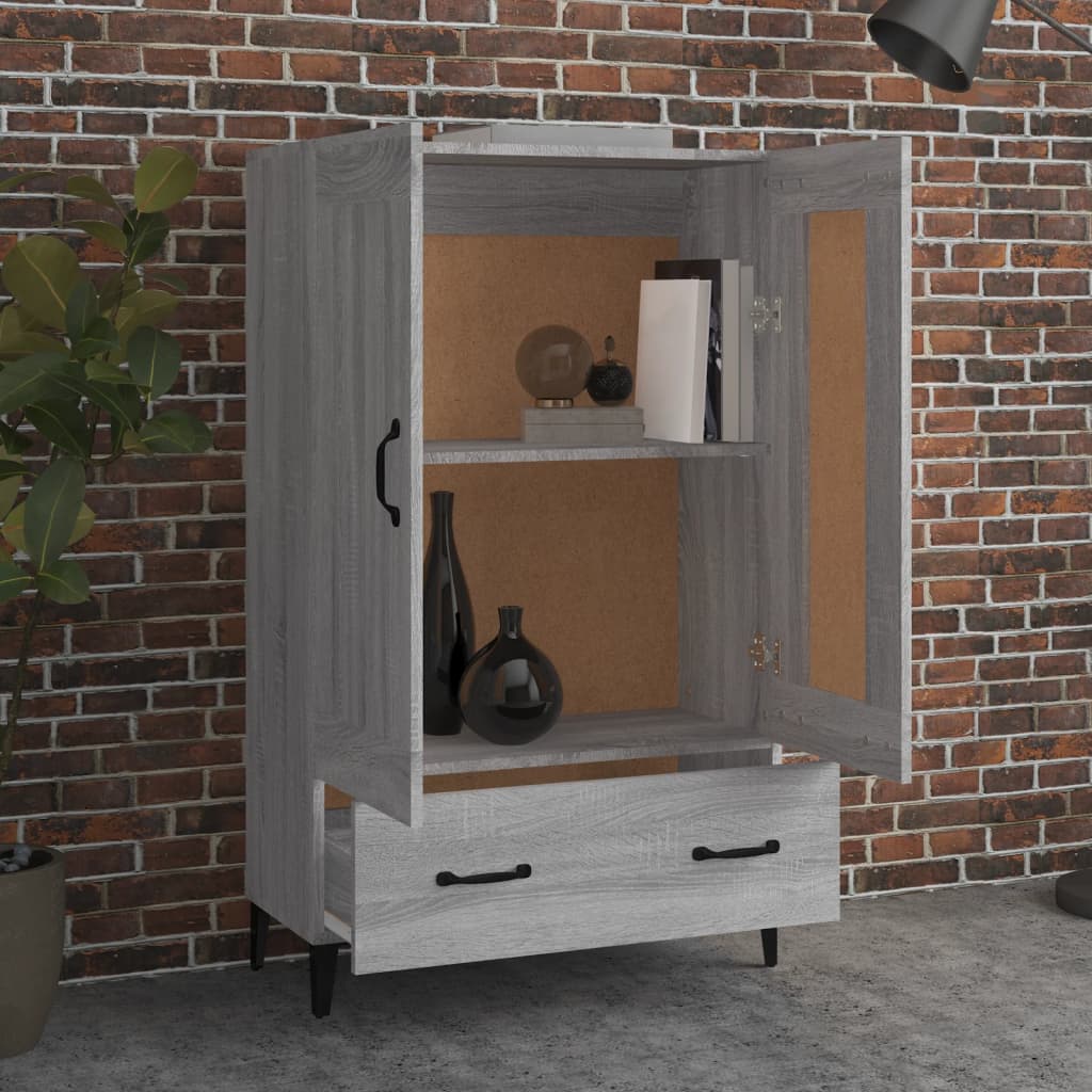 Skåp Sonoma Grå 70x31x115 cm
