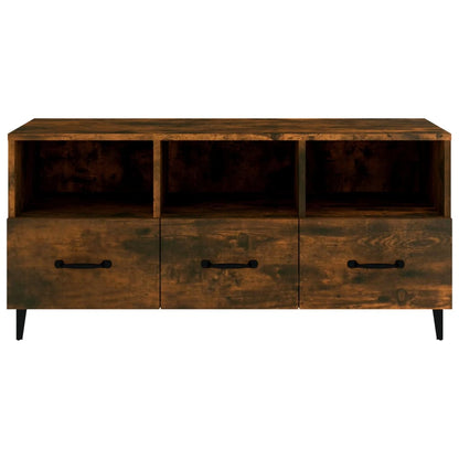 TV-Möbel Rökfärgad Ek TV-Bänk 102x35x50 cm