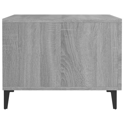Sidobord Sonoma Grå med metallben 2 st 50x50x40 cm