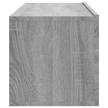 XXXXX TV-Möbel Grå Väggmonterade TV-Bänkar 2 st 100x30x30 cm