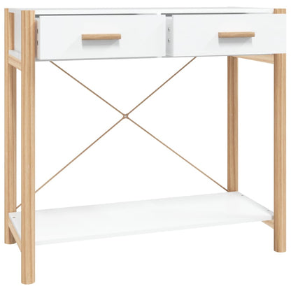 Avlastningsbord Konsollbord Vit 82x38x75 cm