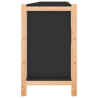 Skänk Svart 107x38x60 cm