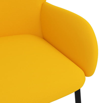 Matstolar 2 st gul sammet