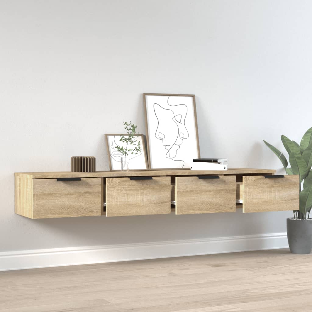 Väggskåp Sonoma Ek 2 st 68x30x20 cm