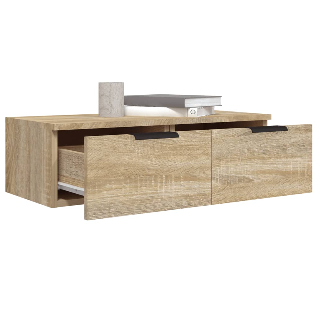 Väggskåp Sonoma Ek 2 st 68x30x20 cm