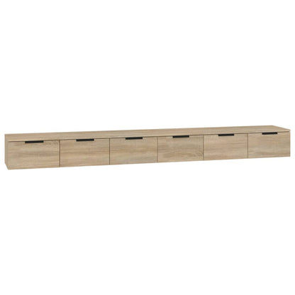 Väggskåp Sonoma Ek 2 st 102x30x20 cm
