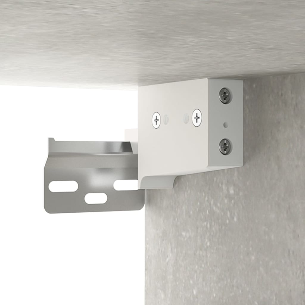 Väggskåp Betonggrå 2 st 102x30x20 cm
