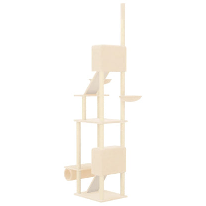 Kattmöbel Golv-till-tak klösträd gräddvit 277-303 cm