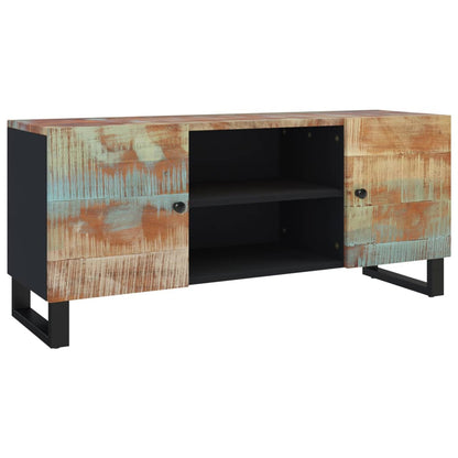 Tv-bänk 105x33x46 cm massivt återvunnet trä