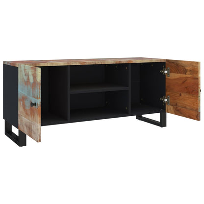 Tv-bänk 105x33x46 cm massivt återvunnet trä