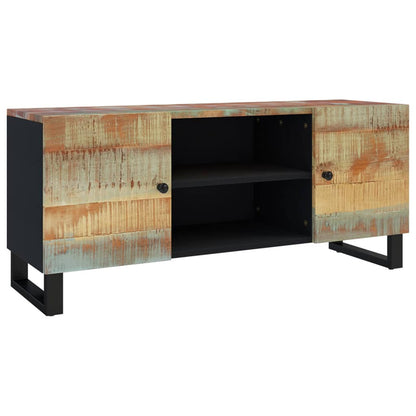 Tv-bänk 105x33x46 cm massivt återvunnet trä