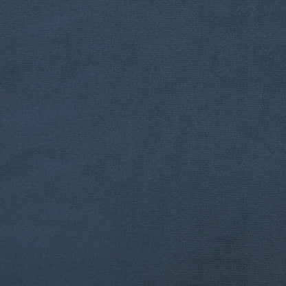 Fåtölj BlåÖronlappsfåtölj med pall sammet