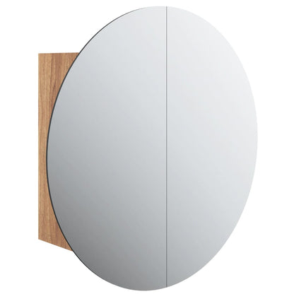 Badrumsspegel Spegelskåp LED Ek 47x47x17,5 cm