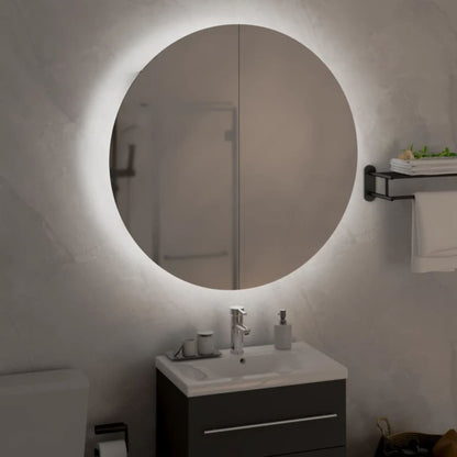 Badrumsspegel Spegelskåp LED Ek 40x40x17,5 cm