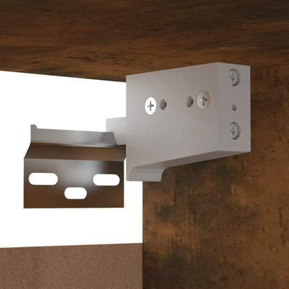 TV-Möbel Rökfärgad Ek Väggmonterad TV-Bänk