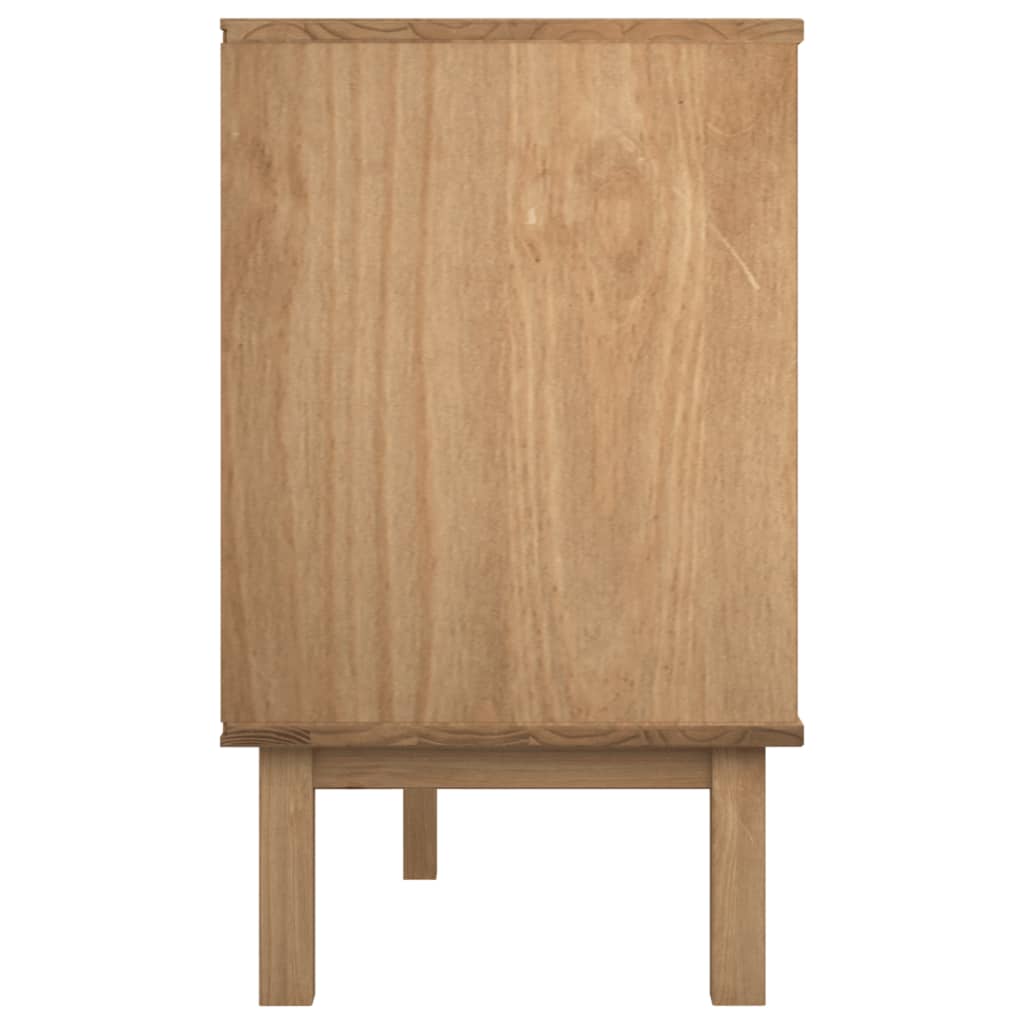 Byrå Brun Vit OTTA 111x43x73,5 cm massiv furu