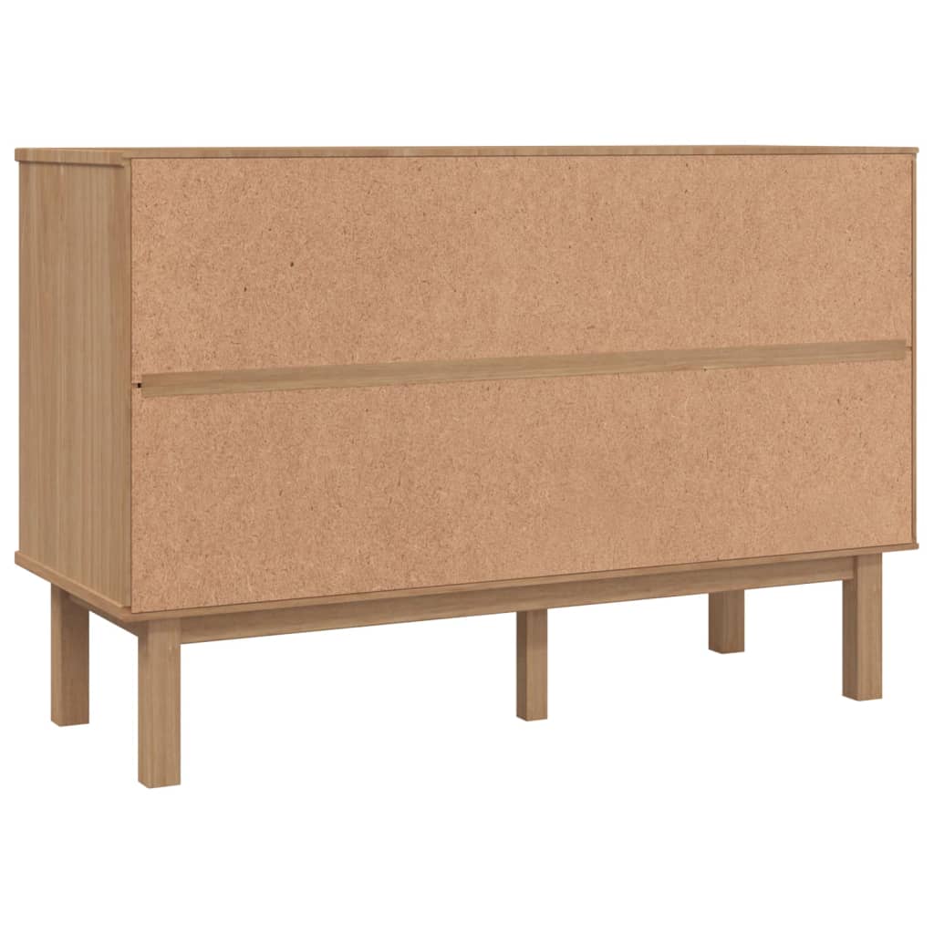 Byrå Brun Vit OTTA 111x43x73,5 cm massiv furu