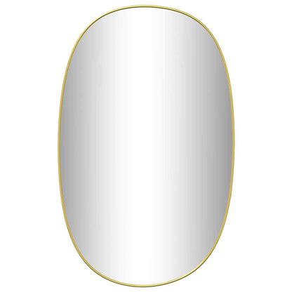Väggspegel guld 80x50 cm