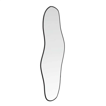 Väggspegel Svart 100x45 cm