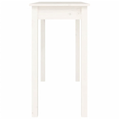 Avlastningsbord Konsollbord Vit 110x40x75 cm massiv furu