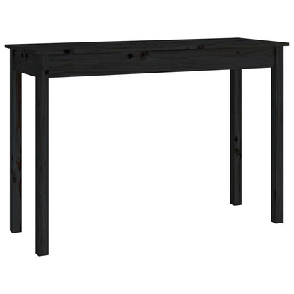 Avlastningsbord Konsollbord Svart 110x40x75 cm massiv furu