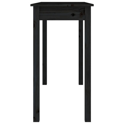 Avlastningsbord Konsollbord Svart 110x40x75 cm massiv furu