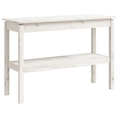 Avlastningsbord Konsollbord Vit 110x40x75 cm massiv furu