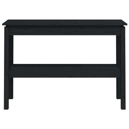 Avlastningsbord Konsollbord Svart 110x40x75 cm massiv furu