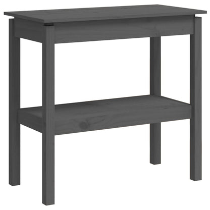 Avlastningsbord Konsollbord Grå 80x40x75 cm massiv furu