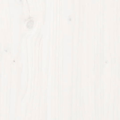 Sängbord 2 st vit 79,5x38x65,5 cm massiv furu