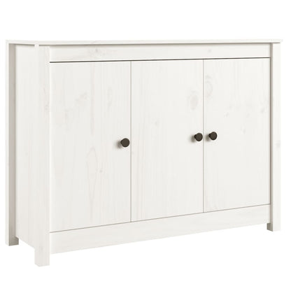 Skänk Vit 100x35x74 cm massiv furu